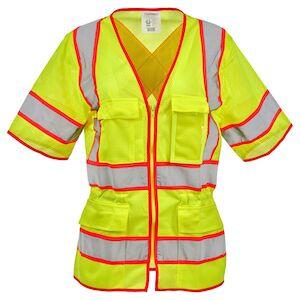 J. J. Keller® SAFEGEAR® Women’s Hi-Vis Type R Class 3 Vest – Zipper Closure