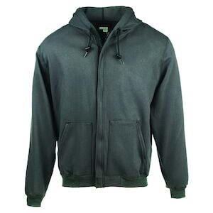 J. J. Keller® SAFEGEAR® Flame Resistant Gray Full-Zip Hooded Sweatshirt, CAT 2