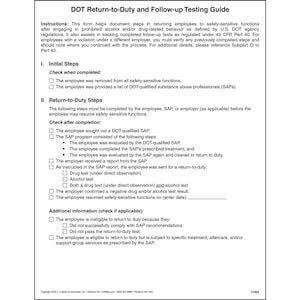 DOT Return-to-Duty and Follow-up Testing Guide
