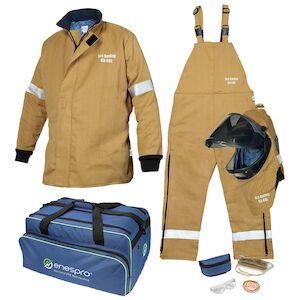 Enespro® 65 Cal Arc Flash Jacket & Bib Kit with Lift Front Hood