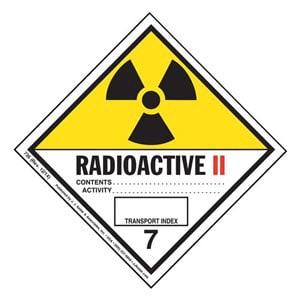 Class 7 Radioactive II Labels