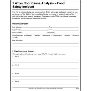 Food Safety Root Cause Analysis