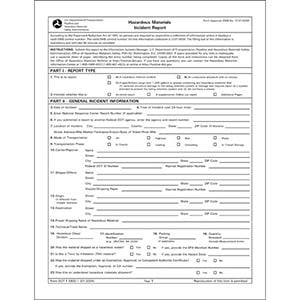 Hazardous Materials Incident Report