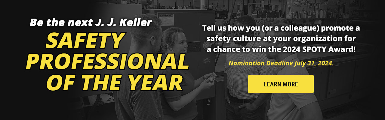Tell us how you promote a safety culture for a chance to win our 2024 SPOTY award.